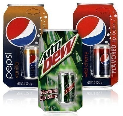 12 pk Pepsi and Mountain Dew Lip Balm $4 Shipped