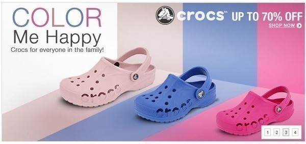 6pm: Crocs up to 70% off + FREE Ship + Cash Back