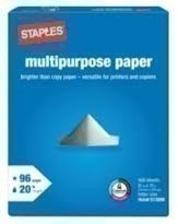 Staples: 2 FREE Reams of Paper thru 9/29 (After Coupon, Rebate)