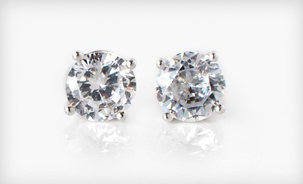 Groupon: 2 Carat CZ Stud Earrings only $4 (or 3 for $8) + FREE Shipping!