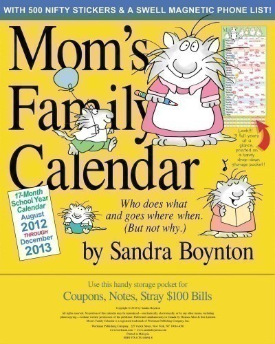 Moms Family Calendar for 2013 just $9 Shipped (500 Stickers, Magnetic Phone List + More