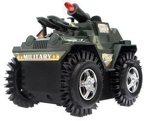 Flip Over Military Action Tank with Lights, Sirens $8 Shipped