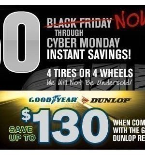 Discount Tire: NEW $50 Instant Savings (+ Combines with Rebates)