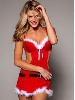 Classic Shapewear: Santa Apron Padded Cup Babydoll $9.99 + FREE Shipping (reg. $30)