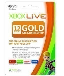 Xbox 360 Live 12-Month Gold Subscription Card just $38.99 (reg. $59.99)