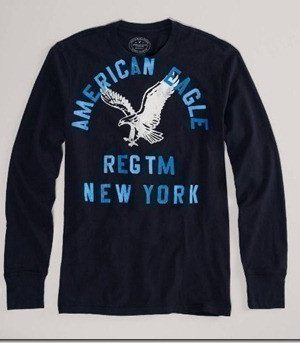 American Eagle: 40% off Clearance + Additional 15% + FREE Ship (Mens Long Sleeve Tees $7.64)
