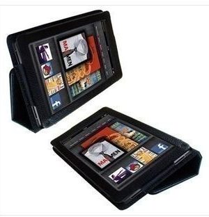 Kindle Fire Premium Leather Case with Stand $5 Shipped Free