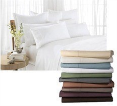 Eversave: 1600 TC Egyptian Comfort Sheet Set $34 Shipped