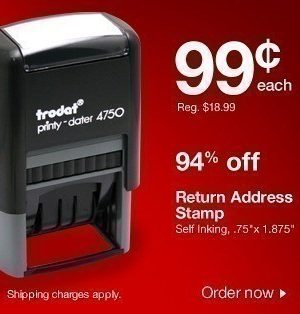 *HOT* Staples: Return Address Stamp just $.99 + FREE 3-Day Shipping!