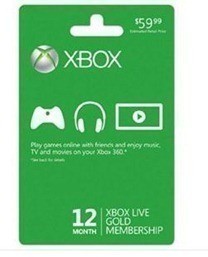 Xbox Live 360 12-month Gold Membership Card $34.99 Shipped