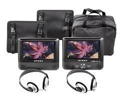 Best Buy: Dynex 7in. Portable Dual DVD Player Set $69.99 Shipped (was $130)