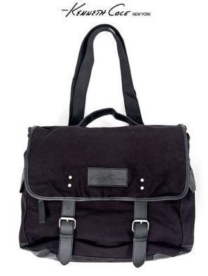 Kenneth Cole New York Canvas Messenger Bag $18 Shipped