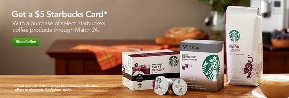 $5 starbucks gift cards costco