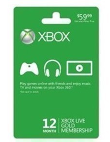 Xbox Live 360 12 Month Gold Membership Card $38 Shipped