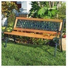 TrueValue: Cast Iron and Wood Patio Bench $34.99 + FREE Ship to Store