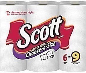 Staples: Scott Choose a Size Mega Roll Paper Towels 6 pk $3.49 Shipped