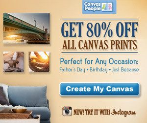 Canvas People: 80% off All Canvas Prints (Great for Fathers Day)