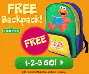 Elmo Preschool Learning Adventure Kit + FREE Backpack $7.95 Shipped