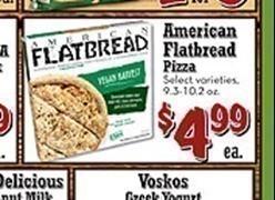 Sprouts: American Flatbread Pizza $2.99 (thru Wednesday)
