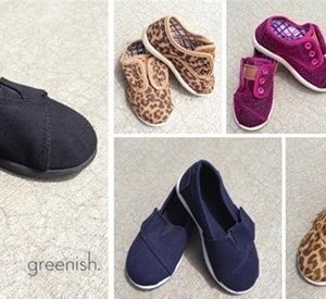 VeryJane: Greenish Canvas Shoes for Children $7.99 (Limited Quantities)