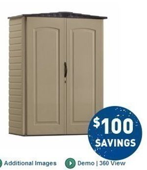 Lowes: Gable Storage Shed 3×5′ just $197 + 6% Cash Back