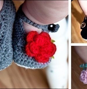 VeryJane: Crocheted Baby Shoes $12.49 Shipped