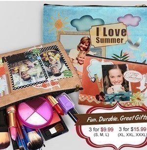 ArtsCow: 3 Custom Photo Cosmetic Bags $10.99 + Free Shipping