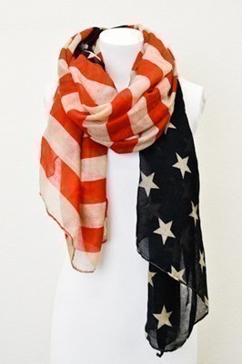 Cents of Style: Stars and Stripes Print Scarf just $4.99 Shipped