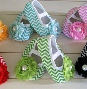 Chevron Baby Shoes with Matching Headband $8.99