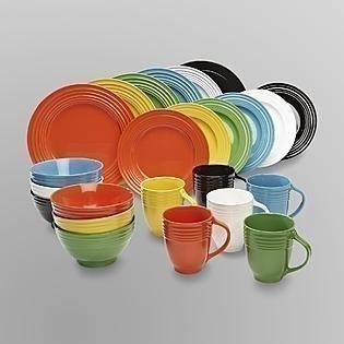 Essential Home 16 pc Solid Color Dinnerware Set $16.99 + Free Pick Up ...