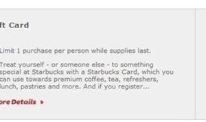 Huggies Reward Members: $5 Starbucks Gift Card just 250 Points