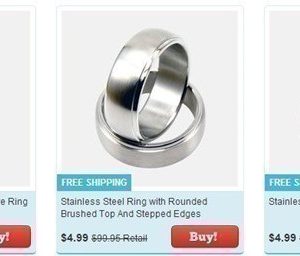 Tanga: Men’s Stainless Steel Rings as low as $4.99 Shipped