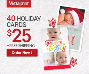 Vistaprint:  75 Custom Photo Cards $25 + FREE Shipping