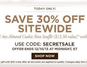 Carol’s Daughter: 30% off + FREE Shipping Ends Tonight ($50 Gift Sets as low as $13)