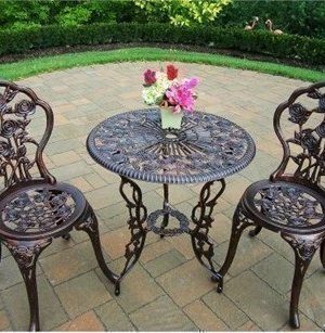 Rose 3 pc Garden Bistro Patio Set $99 Shipped (Reg. $150)
