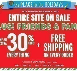 The Children’s Place: Up to 70% off with Additional 30% + FREE Shipping