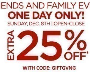 JCPenney: Extra 25% off Regular & Sale Items (Today Only!)