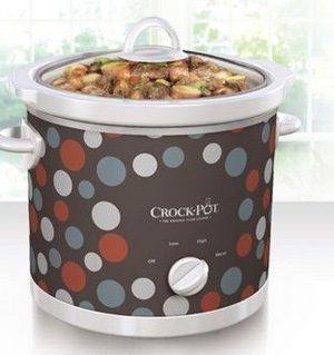 Crock Pot 3-Quart Slow Cooker Polka Dot $8.99 + FREE Pick Up