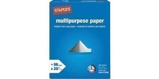 Staples: Multipurpose Paper as low as $.01 per Ream