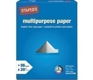 Staples:  Multipurpose Paper just $.01 per Ream