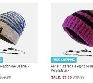 Aerial7 Stereo Headphone Beanie $9.99 Shipped