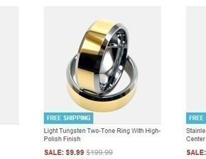 Men’s Stainless Steel Rings $9.99 Shipped