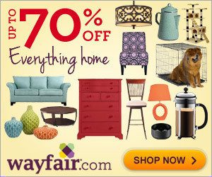 Wayfair: Up to 70% off Everything Home + Enter to Win an Entertainment Center!