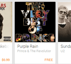 Google Play: 10 FREE Mp3 Songs (Bruno Mars, Prince, U2 + More)