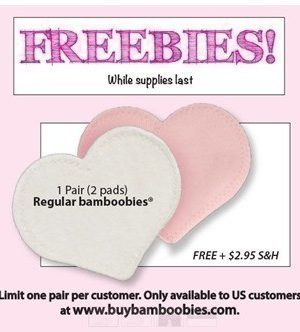 Bamboobies Washable Heart-Shaped Nursing Pads $2.95 Shipped