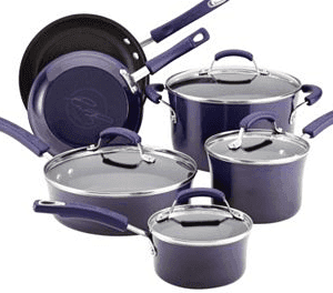 Rachael Ray Porcelain Hard Enamel II Two-Tone Cookware Set just $89.99 Shipped