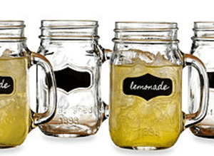 Bed, Bath & Beyond: Yorkshire 17.5-Ounce Chalkboard Mason Jar Glasses (Set of 4) just $9.99