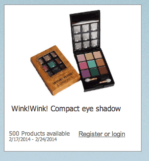 Possibly FREE Wink!Wink! Compact Eye Shadow