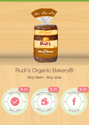 Sprouts: Rudi’s Organic Bread $2.24