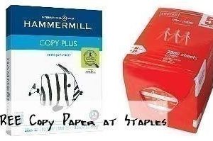 Ends Today | FREE Photo Paper, FREE Single Ream + FREE 5-Ream Case of Paper at Staples